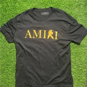 Amiri Playboy Black & Yellow Bunny Logo Small T-Shirt